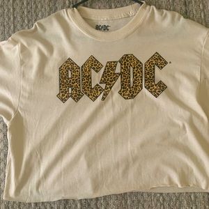 AC DC Cropped Sweatshirt